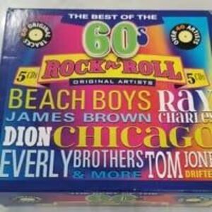 The best of the 60's Rock n' Roll 5 cd box set original artists over 40 artists